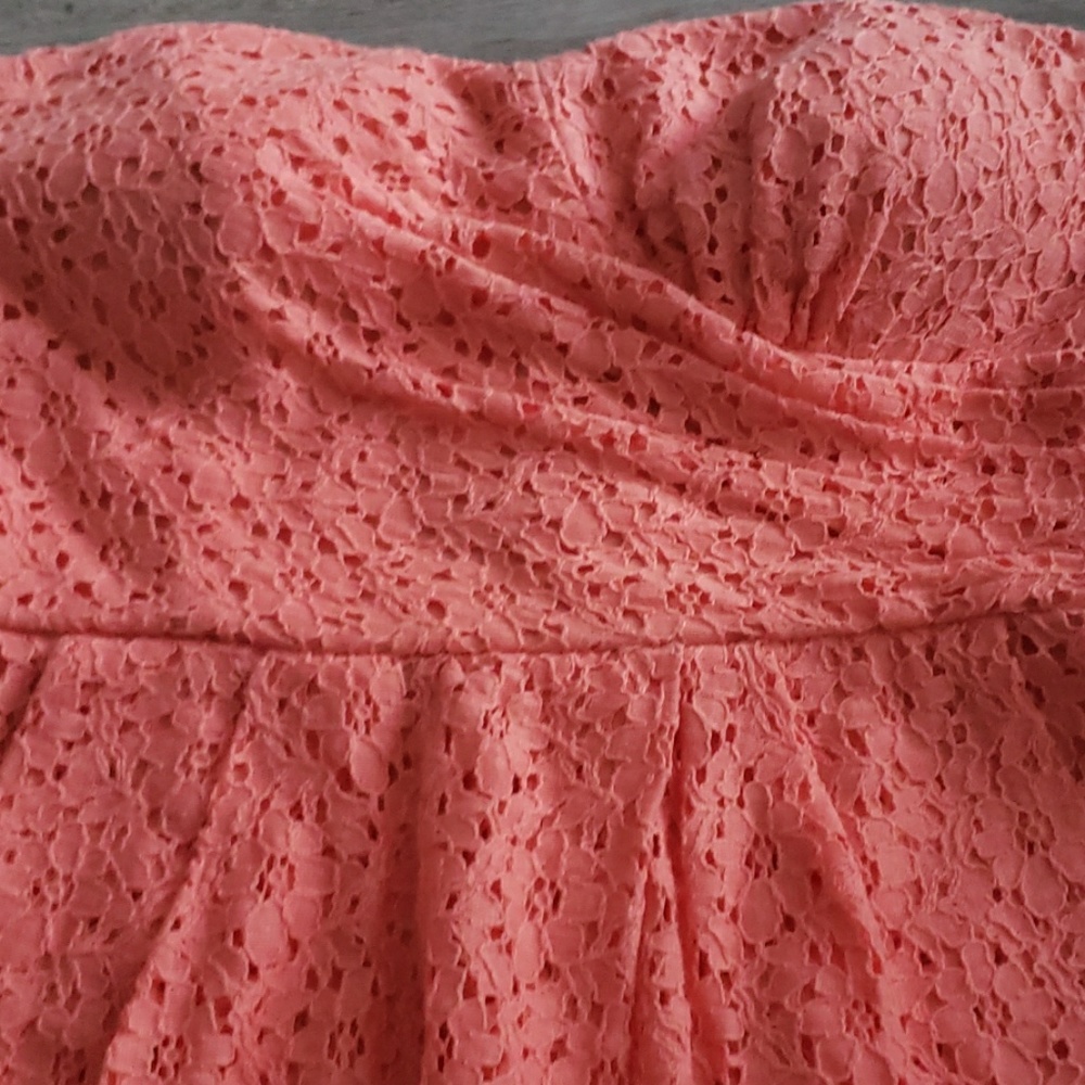 Jodi Kristopher Coral Strapless Dress Juniors - Picture 2 of 5